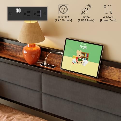 image for LIKIMIO Daybed with Trundle, Sturdy Metal Twin Bed Frame with Upholste