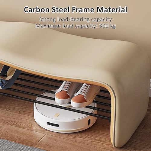 Banc à chaussures d'entrée : meuble de rangement multicouche salon et chambre - 5