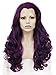 Produktbild Imstyle Deep Purple Color Synthetic Lace Front Wig Long Wavy Texture Cosplay Heat Resistant Synthetic Wig