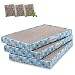 Vivaglory Cat Scratcher Extra Wide with Box of 3 Pack, Reversible Cat Scratching Pad Kitty Corrugated Cardboard Sofa Lounge, Catnip Included