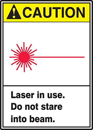 Panneau signalétique Laser in USE 10x7 pour prévention des risques oculaires industriels