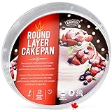 Crown Cake Pan 14 inch, 2' Deep, Heavy Duty, Even-Heating, Pure Aluminum, Made in Canada