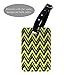 Produktbild Gelb Chevron Zig Zag Design Muster Gepäck Koffer Gepäck Tag  P24