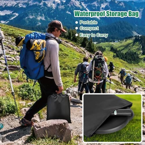 Portable Toilet Seat for 5 Gal Buckets, Camping Toilet Seat with Lid