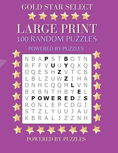 GOLD STAR SELECT: LARGE PRINT 100 RANDOM PUZZLES