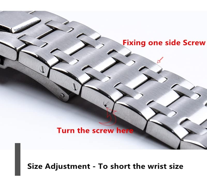 Bracelet montre Royal Oak pour 15703 sangle acier inoxydable TQHGM - 3