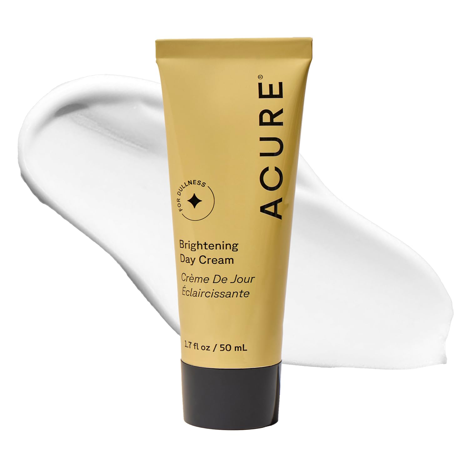 Acure Brightening Day Cream - Cica Cream, Anti Aging Moisturizer to Brighten for Women & Men, Facial Lotion, Skincare with Argan Oil to Replenish, Tone Dry Skin & Hydrate, Cruelty Free - 1.7 fl oz