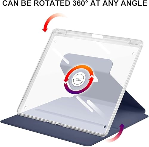 Miniatura 2 de Funda para Kindle Scribe con portalápices (rotación de 360 grados y encendido automáticoapagado automático), funda con soporte tipo folio premium