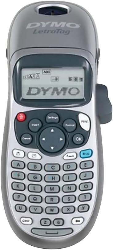 DYMO Label Maker, LetraTag 100H Silver Handheld Label Maker & LT Label Tapes, Easy-to-Use, Great for Home & Office Organization, Color Output
