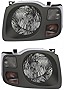 JP Auto Headlight Compatible With Nissan Xterra Se Model 2002 2003 2004 Driver Left And Passenger Right Side Pair Set Headlamp