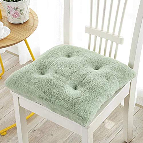 Coussin en peluche épais double face pour chaise et confort hiver