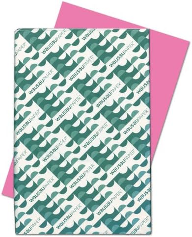 Wausau Astrobrights Heavy Duty Paper, 24 lb, 11 X 17 Inches, Pulsar Pink, 500 Sheets (22623)