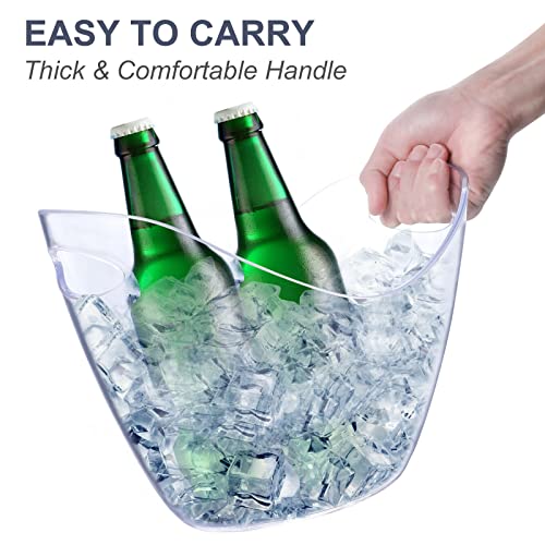 Asika BT-JL Ice Bucket Wine Bucket,Clear Acrylic 3.5 Liter Plastic Tub thumb #1