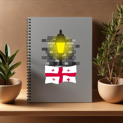 Carnet A5 Ligné pour Prendre des Notes Georgia Street Lamp Bricks