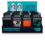 SmellWell - 24 Pack Scented Shoe Deodorizer Inserts - Odor Eliminators - Activated Bamboo Charcoal + Minerals - Natural Fresheners for shoes, bags, gloves - 48 x 1.8oz Team Pack