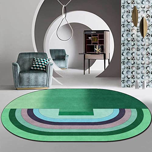 Tapete decorativo 3' x 4' azul miniatura 4