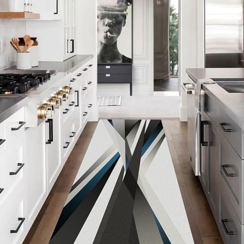 Tapis de cuisine devant évier 120 x 310 cm lavable sur mesure - 3