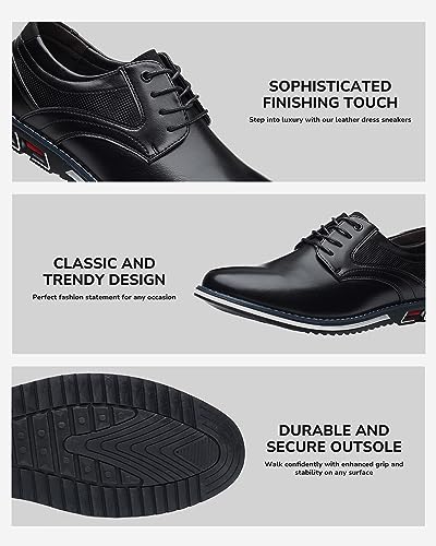 Men’s Dress Shoes Casual Business Oxford Derby Orthopedic Leather Shoes Comfortable Walking Shoes Office Loafers Work Flats Men's Shoes3
