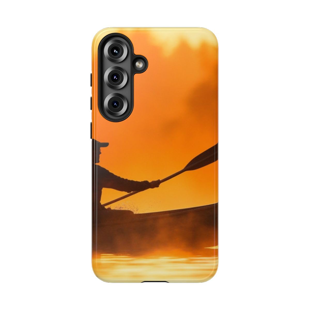 Coque Samsung S25 Plus silhouette de canoë au coucher de soleil pour s'évader au quotidien - 5