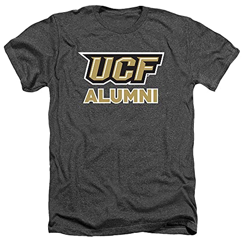 University of Central Florida UCF UCF Knights Official Alumni Unisex Adult Heather T Shirt,Charcoal Heather, Large