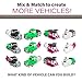 Mix or Match Vehicles Junior 2, Magnetic Toy Play Set, 8 Pieces