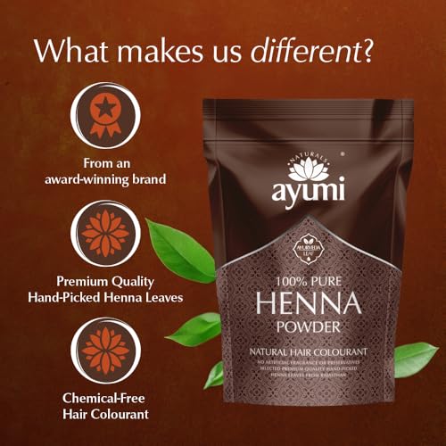 Tinte de cabello Ayumi Pure Henna 7.05 Oz natural miniatura 4