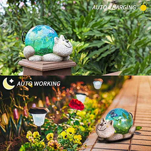 Dream Garden Garden Statues - Solar Lights Garden Decorations Solar Sculptures Lawn Cat Ornaments For Outdoor Yard Patio Decor #TOP3