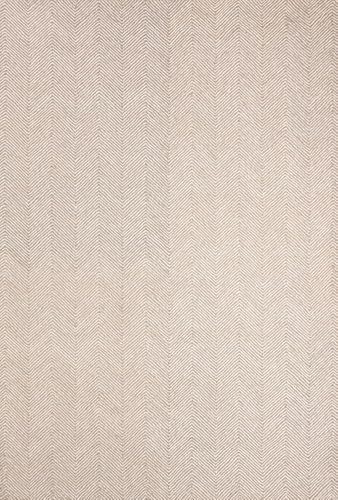 Tapete artesanal de lana contemporáneo 8'x10' beige miniatura 3