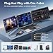 S3 Laptop Screen Extender, 14'' Triple Portable Monitor for Laptop Plug and Play, 1080P FHD IPS Laptop Monitor Extender for 13''-16.5'' Laptops Compatible with Windows, Chrome, Switch