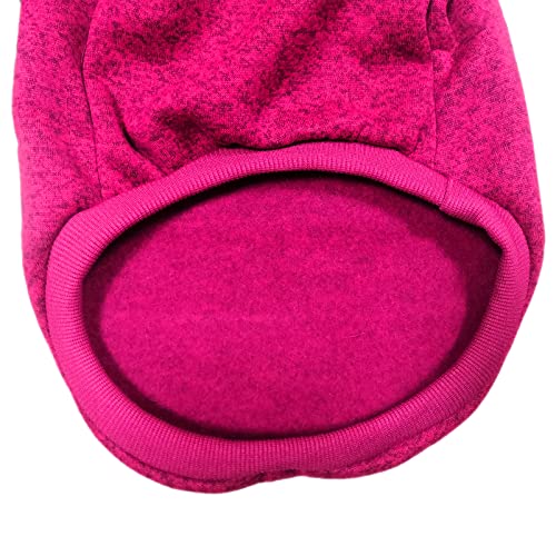 Image of Small Dog Sweater Warm Winter Puppy Pet Coat Soft Sweater Clothes for Small Dogs Outfit (XS, Wine red)
