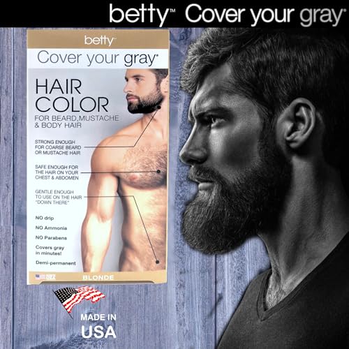 Betty Cover Your Gray Color Rubio para Barba y Bigote miniatura 3
