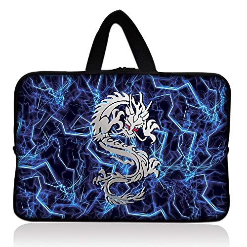 Linqingshiduodeshangmaoyouxiangongsi Notebook Bag Manica Tasca Bag Drago + Tablet da 7 Pollici Maniglia Coperchio Centrale Notebook Bag for Women