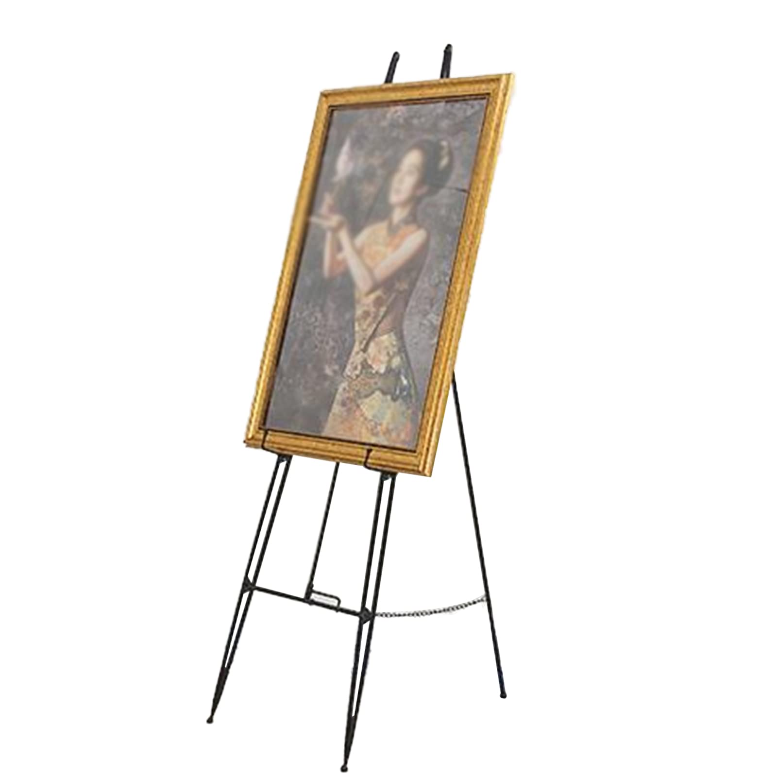 CWCQGH Adjustable Metal Easel Easel Stand for Display 120/150cm Tall Portable Painting Holder Sturdy and Durable Studio Easel for Artists Adults and Beginners (Black 150cm)