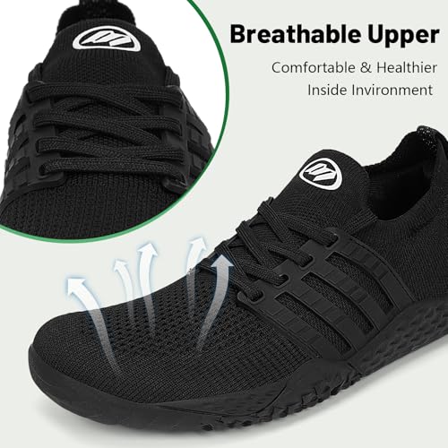 Barefoot Shoes Women Men Wide Toe Box Zero Drop Minimalist Sneakers Casual Breathable Walking Shoe Hiking Barefoot Footwear for Walking Running Camping Beach Grounding Sport3