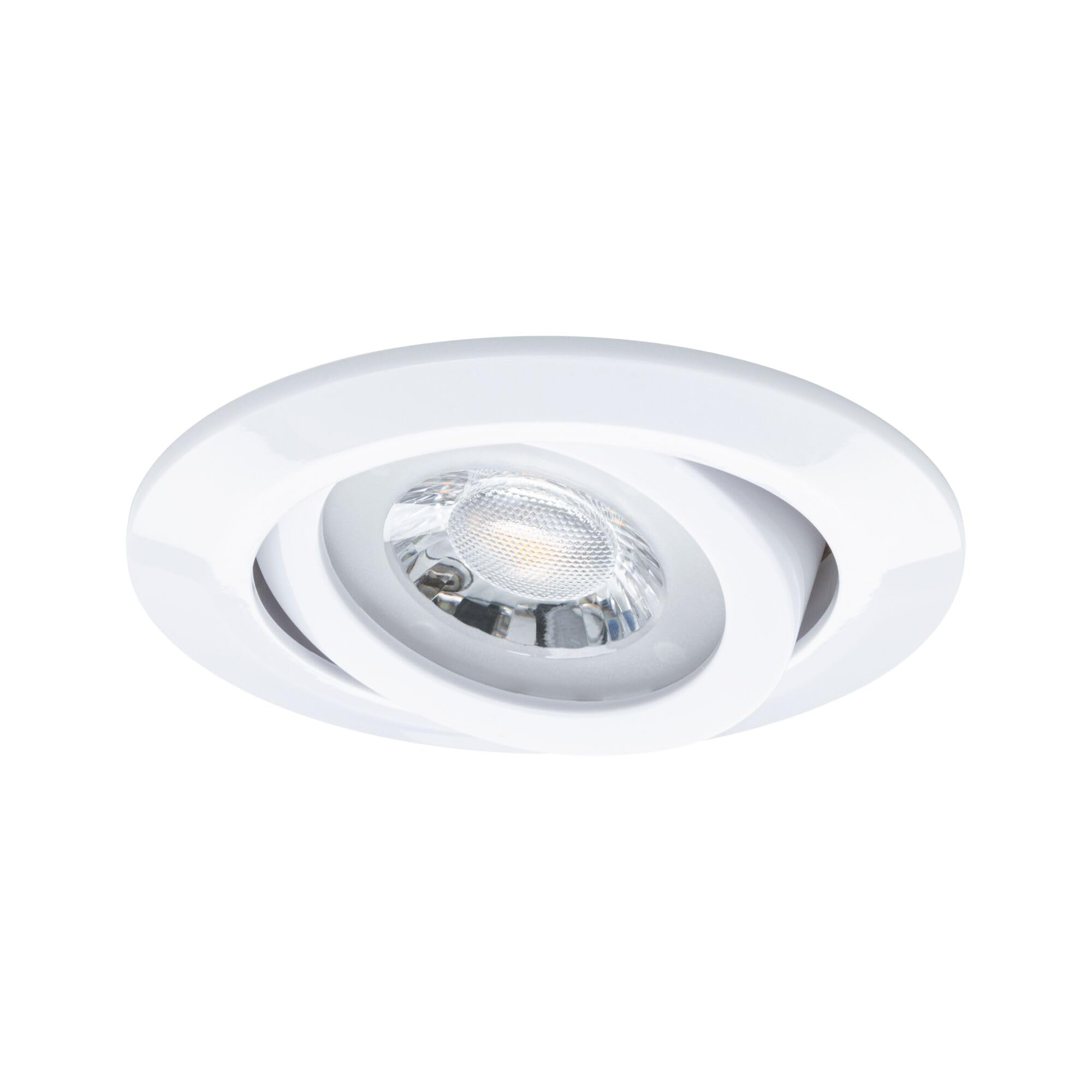 Paulmann 99997 LED Einbauleuchte 20er-Pack schwenkbar 82mm 70° 20x4,8W 20x450lm 230V 3000K Weiß