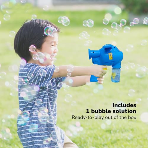Image of HARRY & JAMES Bubble Gun Toy for Kids Automatic Bubble Maker with Bubble Bottles Bubble Blaster Blower Machine Bubble Launcher Machine Automatic Bubble Gun Toy for Boys & Girls (Color As Per Stock)