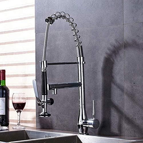 Robinet de luxe à double buse de pulvérisation et mitigeur eau chaude froide