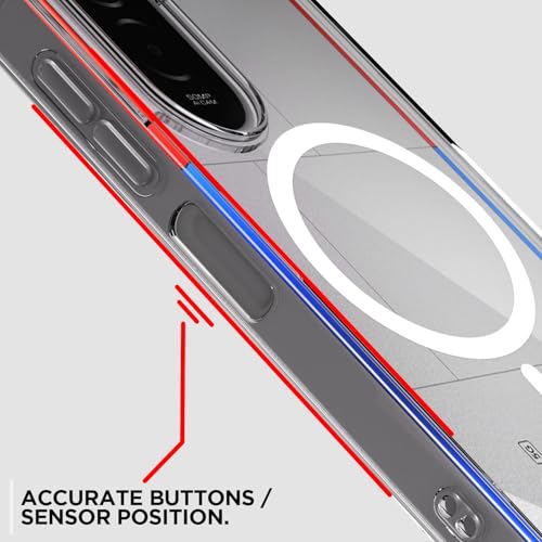 Image of Amazon Basics Back Cover for Poco M7 Plus 5G Mag-Safe Shockproof PC + TPU Protective Case Magnetic Support Bumper Case (Transparent Mag-Safe)