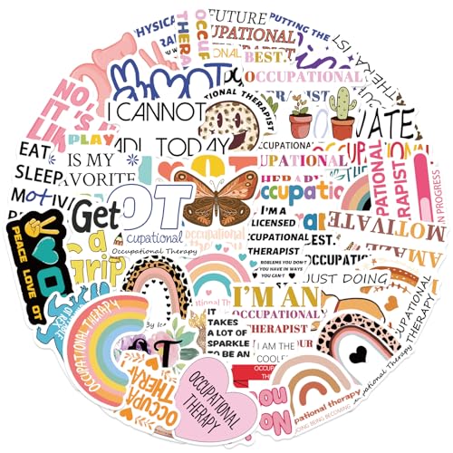 50PCS Occupational Therapy Stickers OT Sticker for Water Bottle Occupational Therapist Gift OT Laptop Decals - Image 8