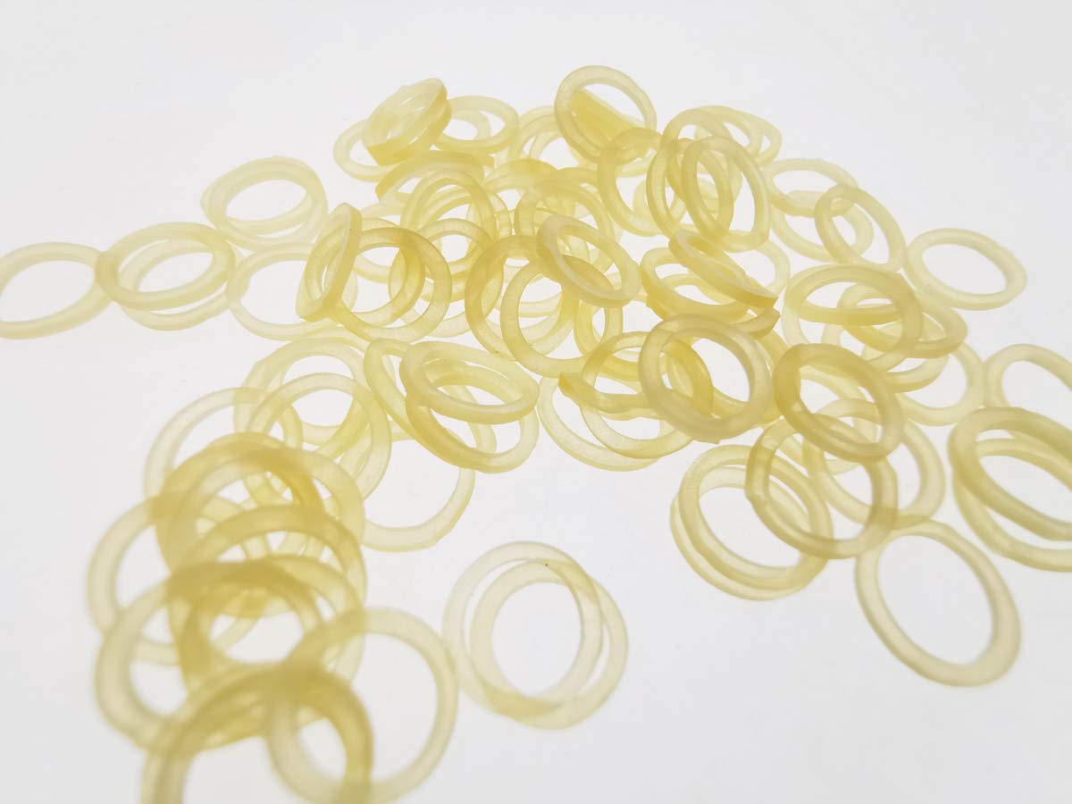 500 Pcs Elastic Latex Bands Rubber Rings 1/4 Inch Light Force 2.5oz for Braces Dental Orthodontic Bands Dentist Orthodontist