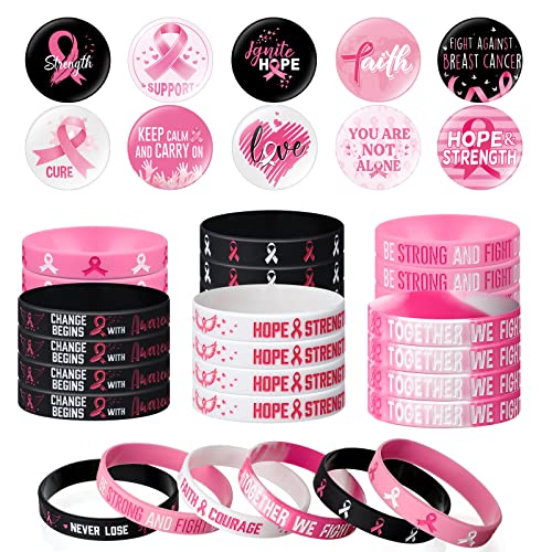Bracelets et badges cancer du sein pour identifier facilement les participants aux événements publics