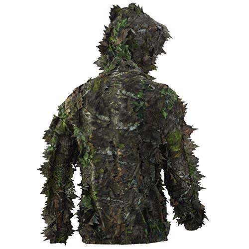 NOMAD Mens Nwtf Leafy 1 4 Zip | 3D Leafy Pullover for Turkey Hunting, Mossy Oak Obsession, Medium Large