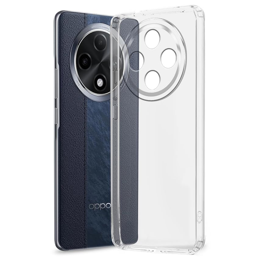 Image of COVERBLACK Soft Rubber Back Cover Compatible Model for Oppo F27Pro Plus - Transparent