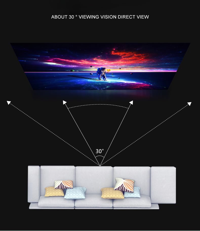 RODZ 100-Inch ALR Projection Screen, Foldable Design, Wide-Angle - Image 2