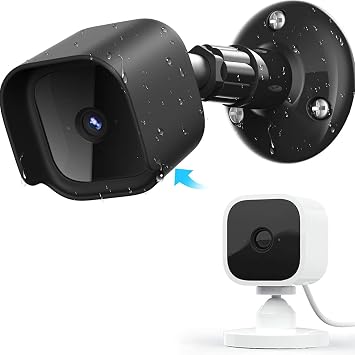 Blink Mini Wall Mount Bracket with Protective Case,Weather Proof 360 Degree Protective Adjustable Indoor/Outdoor Small Mount1 Pack Black,Camera not Included