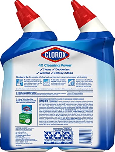 Clorox Toilet Bowl Cleaner, Healthcare Cleaner And Industrial Cleaner, Automatic Toilet Bowl Cleaner, Rain Clean, 24 Ounces (Pack Of 2) - 30924 #TOP7