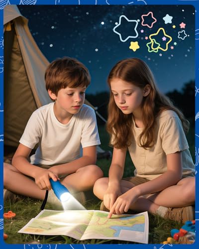 image for EverBrite 16-Pack Mini LED Flashlight Set - Assorted 4 Colors, 48 AAA 