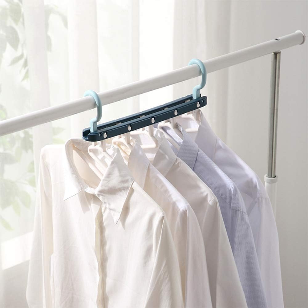 Multiple Clothes Hangers, 5 Moveable Hangers, Wardrobe Organiser, Space