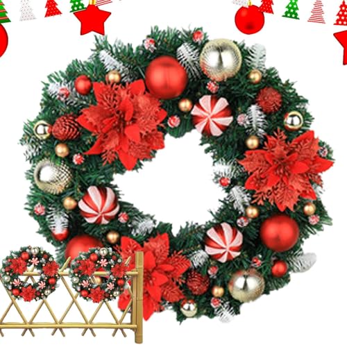 Illuminated Christmas Wreath haut de gamme avec LED intégrées durables - 2