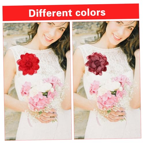Rose broche fleur anti-flétrissement pour robe et vêtement de fête